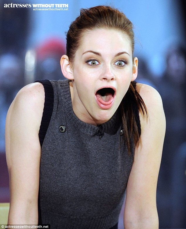 
	
	Nàng Bella Kristen Stewart sẽ như thế này nếu cô ấy không còn răng.